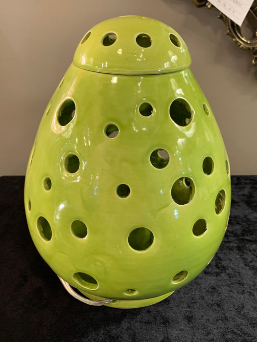 Green Egg Shaped Moroccan Table Lamp