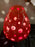 Red Egg Shaped Moroccan Table Lamp