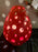 Red Egg Shaped Moroccan Table Lamp