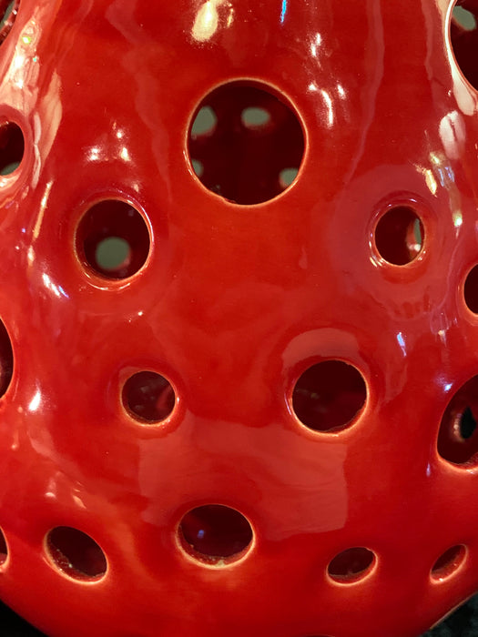 Red Egg Shaped Moroccan Table Lamp