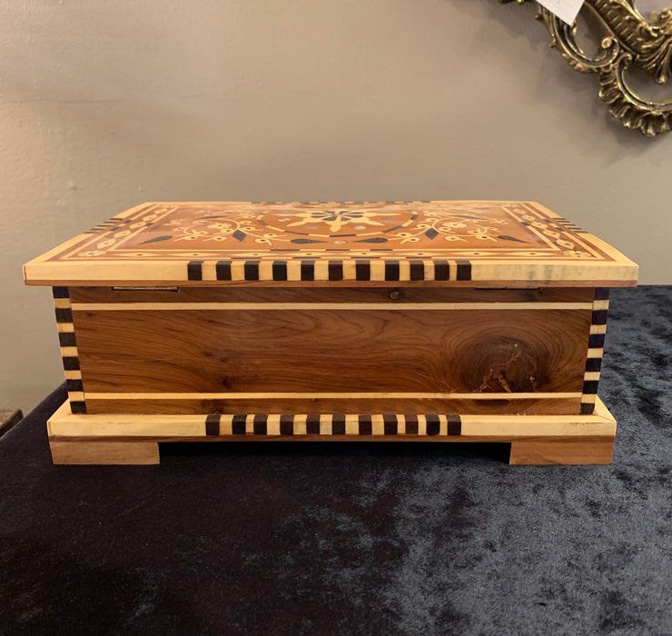 Moroccan Jewelry Box Handmade of Thuya Wood