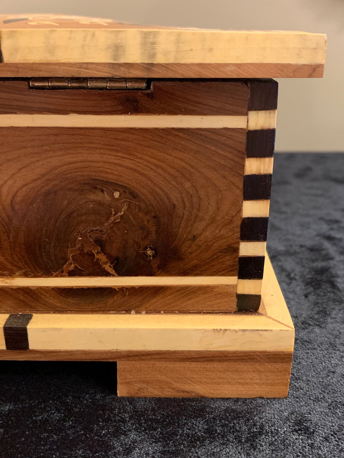 Wooden Box Handmade Moroccan Jewelry Box Thuya Burl Wood - SAHARA45 Wooden Box Handmade Moroccan Jewelry Box Thuya Burl Wood - SAHARA45