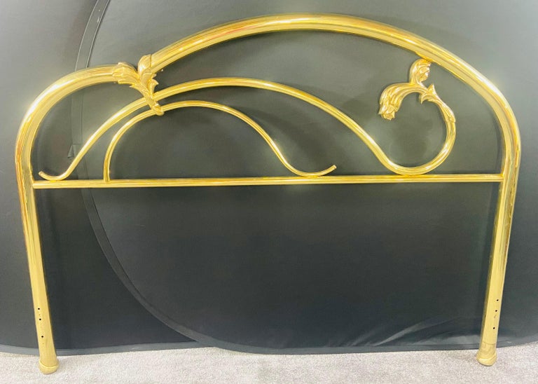 Art Deco Brass Bed Headboard