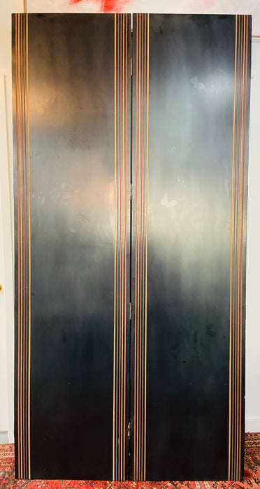 Large Art Deco Folding Screen or Room Divider by Fournier, 4 Panels