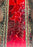 Boho Chic Oriental Hanging Red Glass Lantern or Pendant