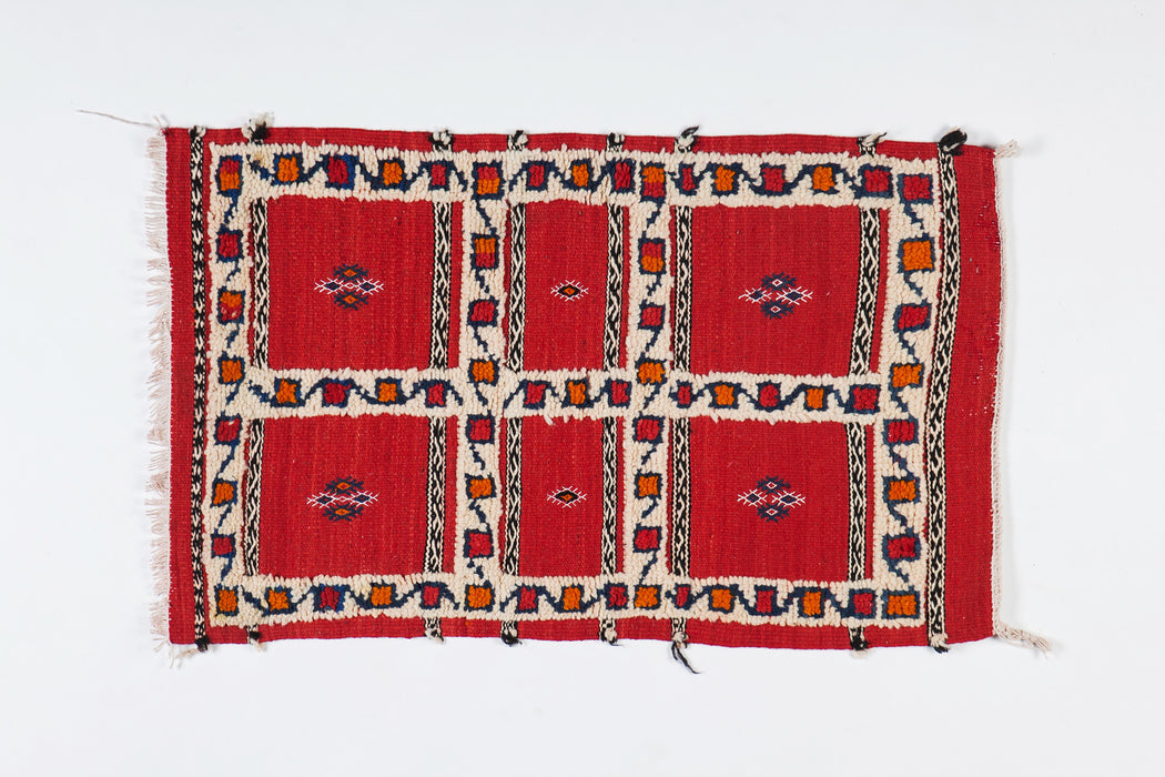Moroccan Tribal Wool  Small Rug