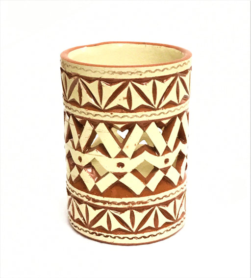 MOROCCAN CREAM CERAMIC TEALIGHT CUP