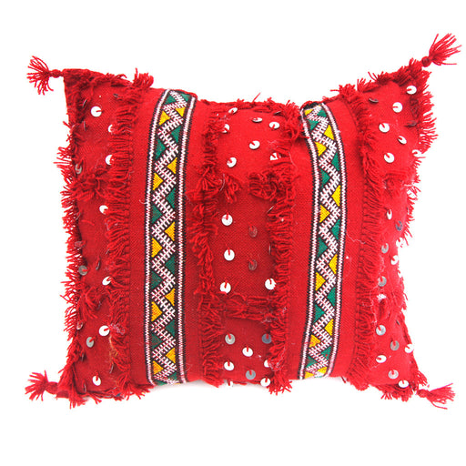 Moroccan Wedding Pillow (Red)