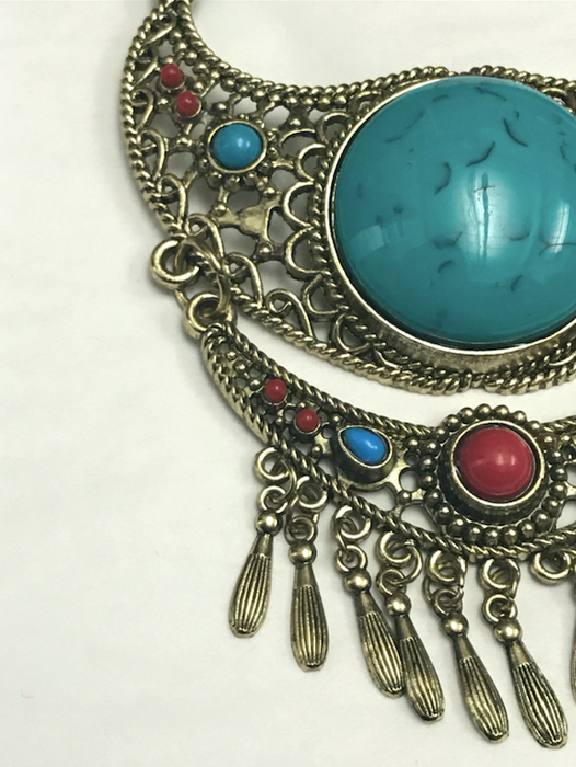 Turquoise Stone Moroccan Necklace