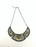 White stone with gold tone eclectic Necklace