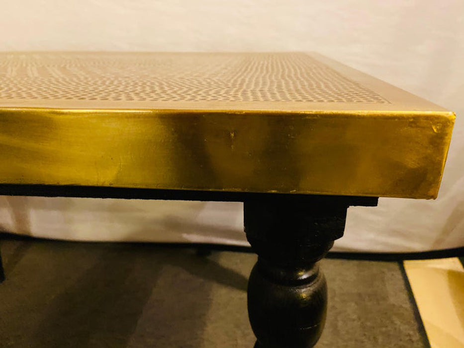 Hollywood Regency Style Brass Center or End Table
