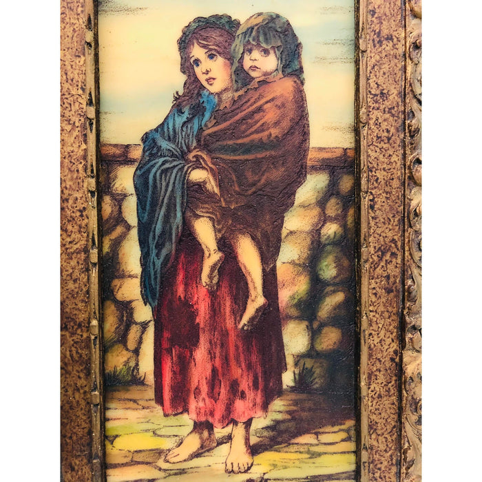 Artini Engraving of Mother and Child Signed Chapin