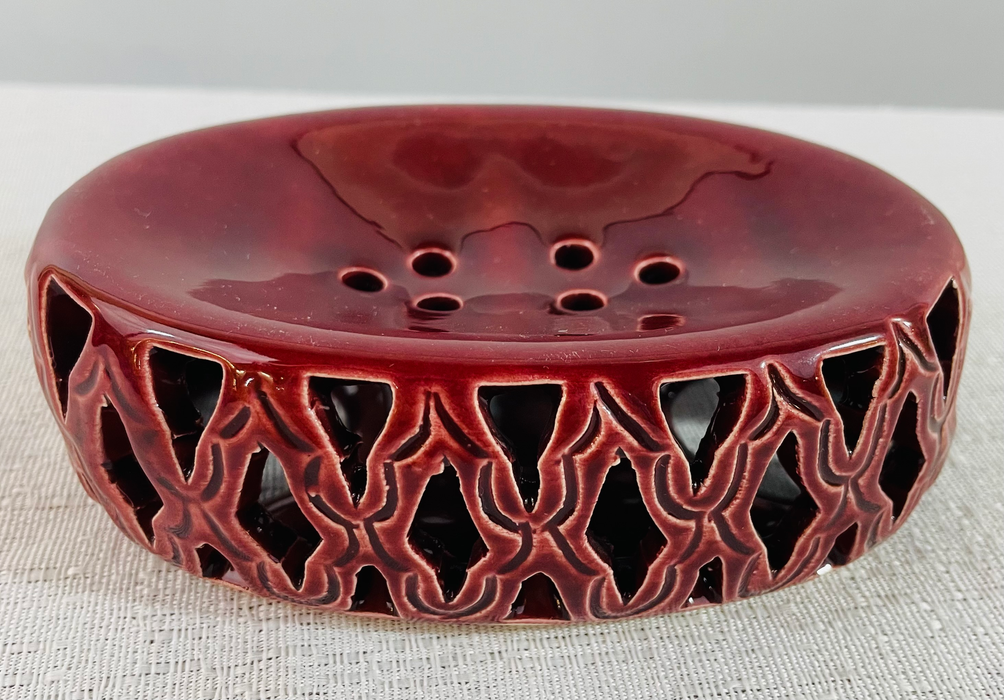 Ceramic Handmade Soap Dishes, a Set of 4