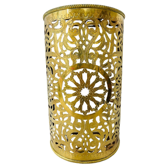 Vintage Moroccan Brass Wall Sconce