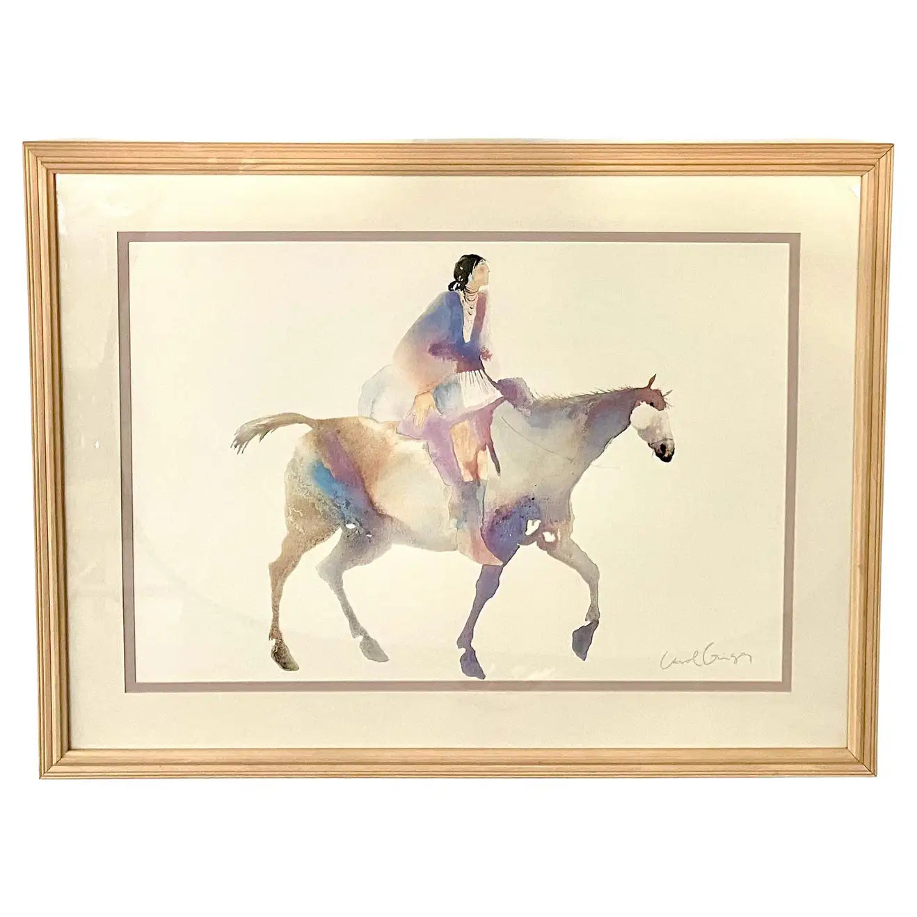 水墨画　Carol Grigg キャロルグリッグ　PAINTED　PONY　額縁 水墨画 Carol Grigg キャロルグリッグ PAINTED PONY 額縁 Amazon.co.jp
