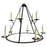 French Gothic Wrought Iron Circular Chandelier, 10 Lights