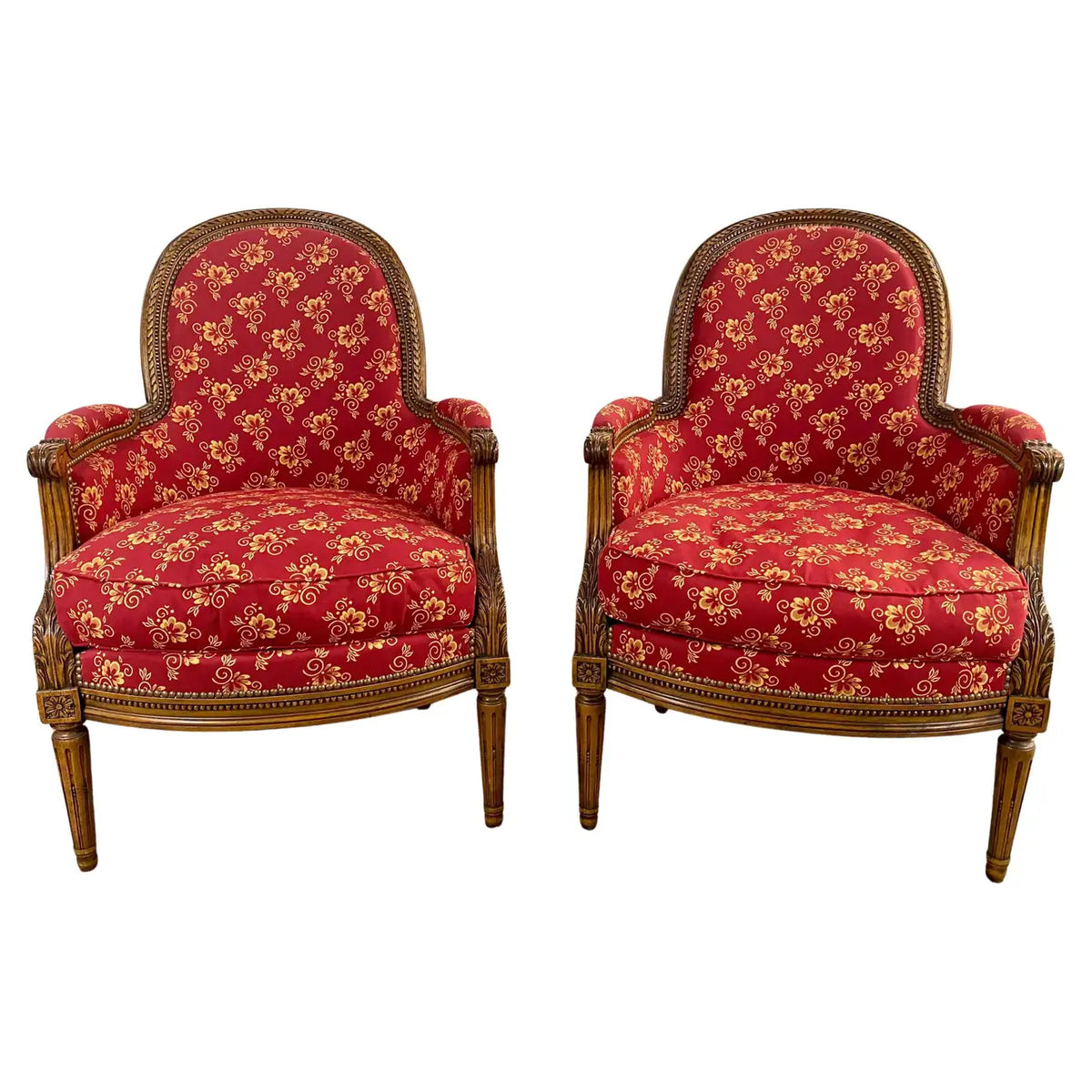 Schumacher Louis XVI Arm Chairs