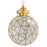 Art Deco Style Globe White Milk & Brass Chandelier, Pendant or Lantern