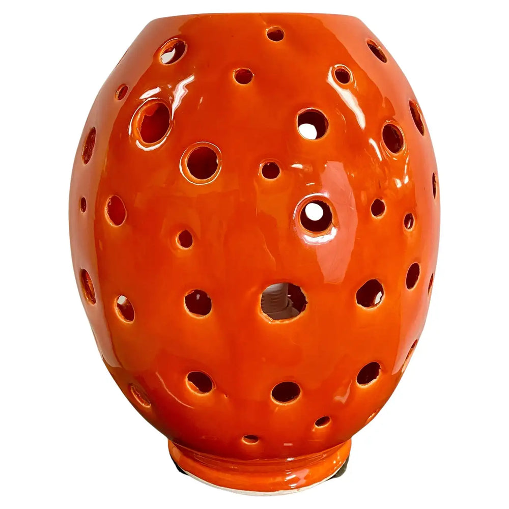 Modern Ceramic Orange Table Lamp