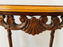 French Art Nouveau Style Marquetry Carved Wooden End or Side Table