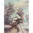 K. Bernath Outdoor Snow Scene Oil on Canvas Painting