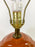 Mid-Century Modern Tawny Brown Ceramic Table Lamp, a Pair
