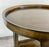 Art Nouveau Oval Two-Tier Walnut Library or Tray Table