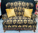 Rococo Style Settee, Sofa or Canape in Fine Black and Beige Upholstery, a Pair