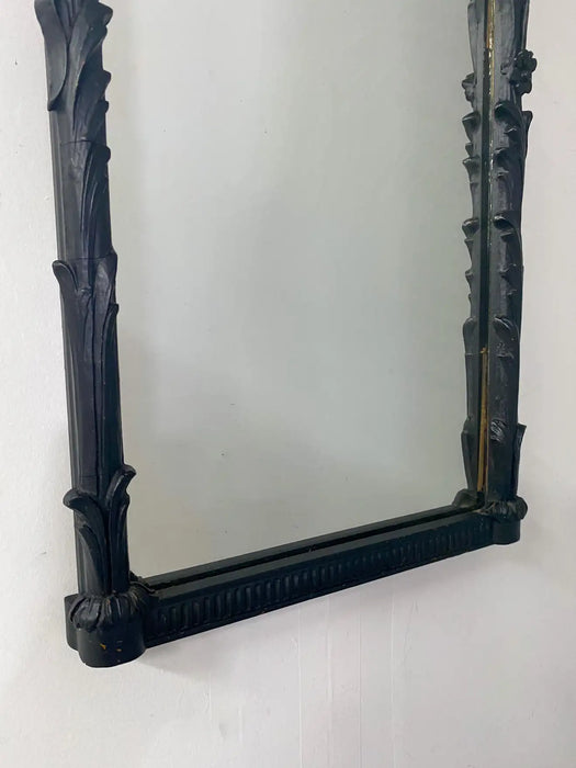 Gothic Style Cast Iron Black Wall Mirror