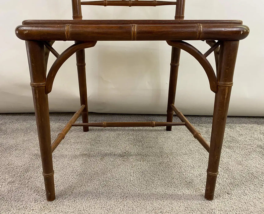 Mid-Century French Faux Bamboo Style Desk or Side Chair