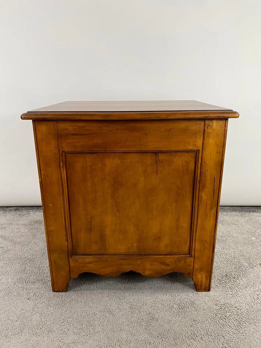 Mid-Century Modern Walnut Three Drawer Side, End Table or Nightstand by Hekman