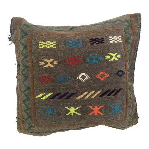 Hand-loomed Moroccan Wool Tribal Design Pillow