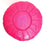 Moroccan Handmade Hot Pink Leather Pouf or Ottoman, a Pair