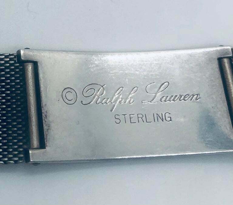 Ralph Lauren Sterling Mesh Link Bracelet