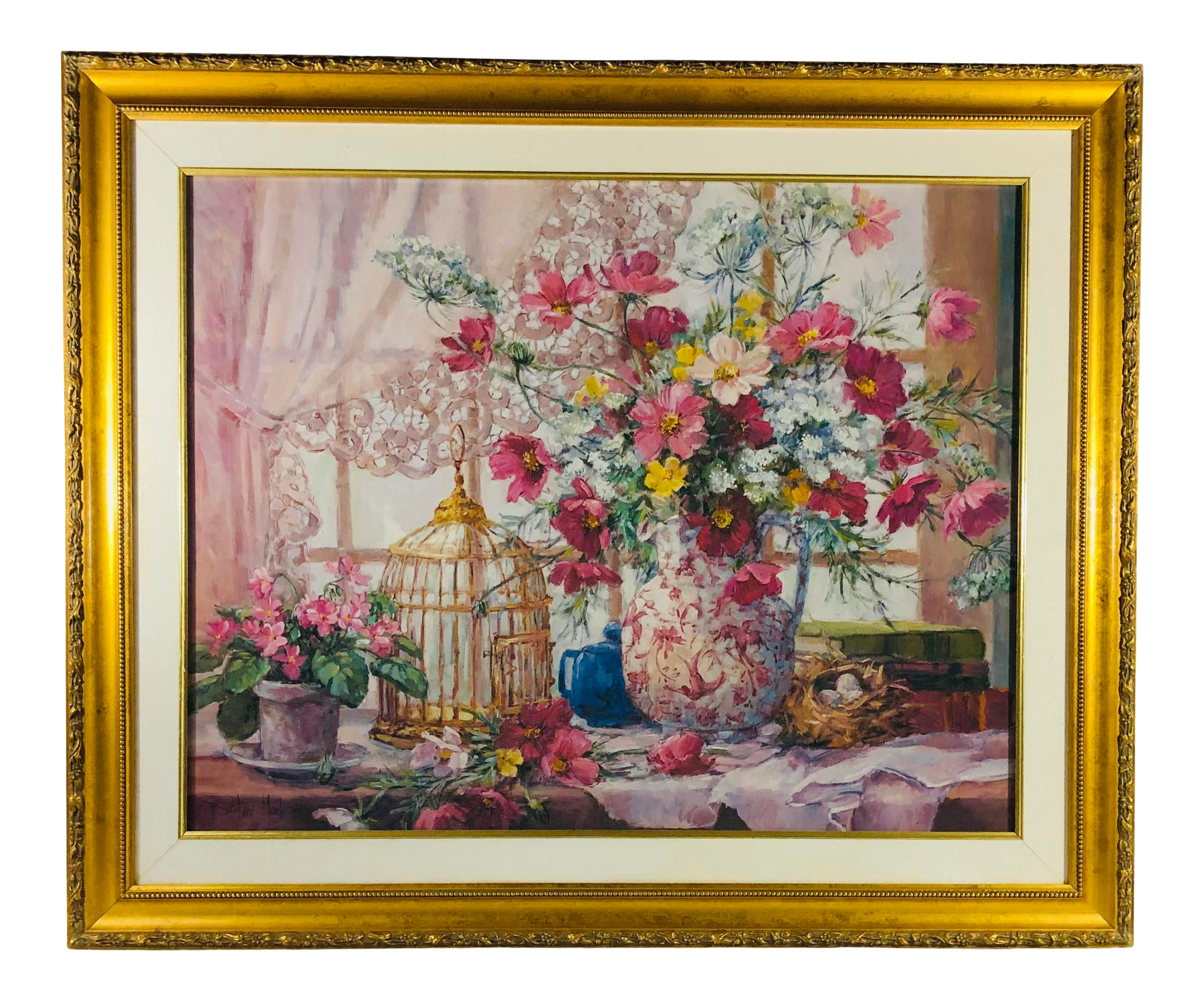 barbaraページ still-life-flowers-and-bird-