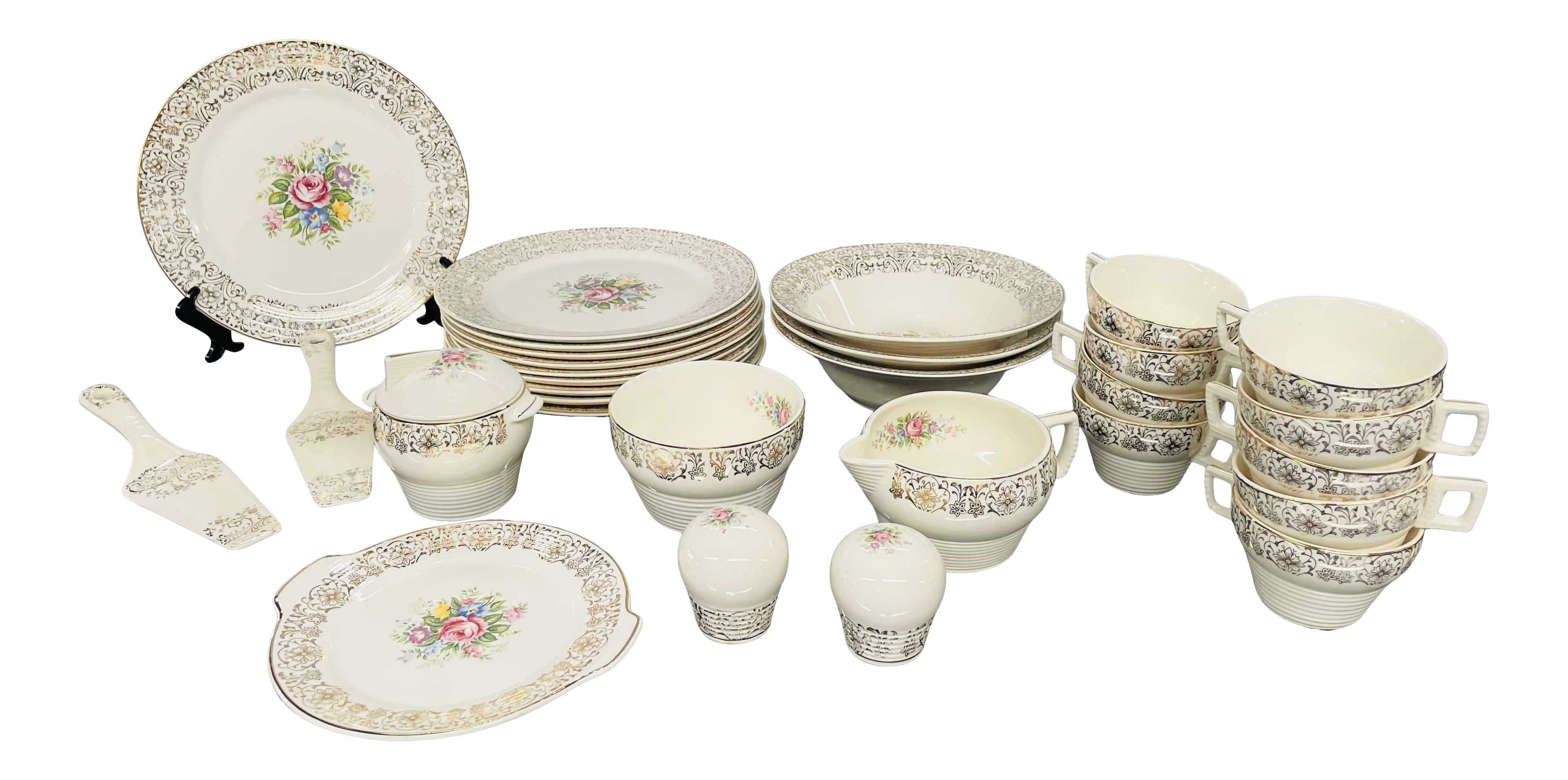 Triumph Limoges Usa. “Rosalie” Stamped With 22k Gold Trim