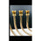 Vintage Lidar Menorah 9 Branches Silver and 24 K Gold